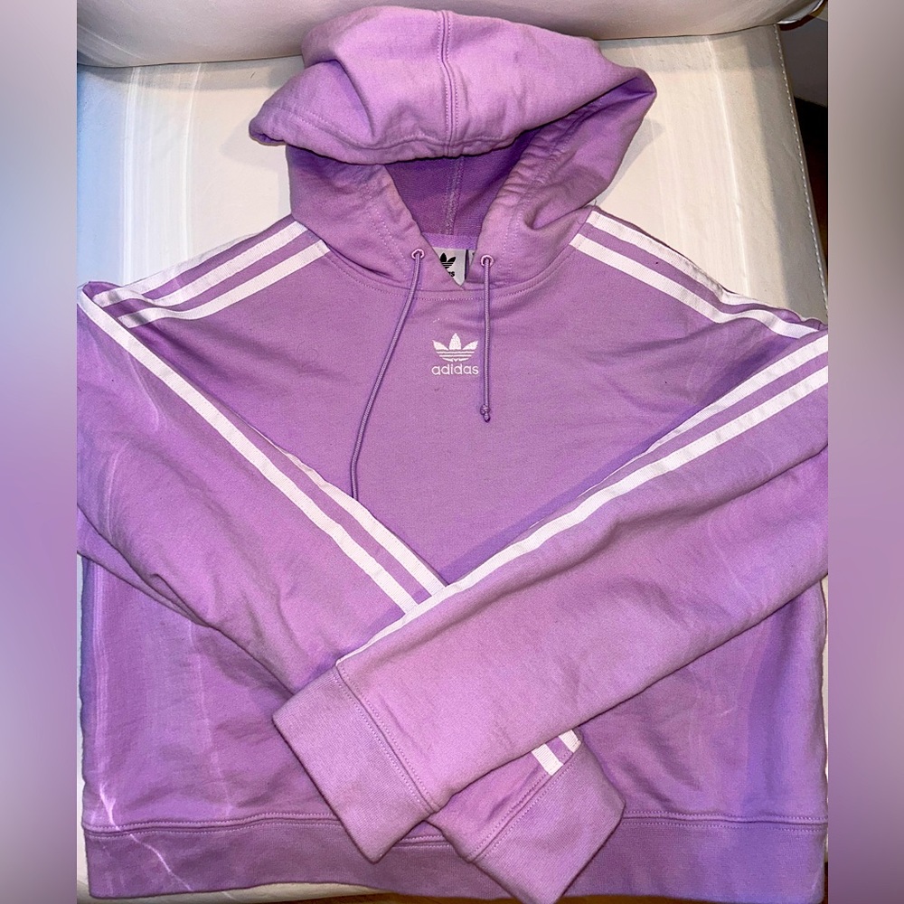 Purple Adidas hoodie